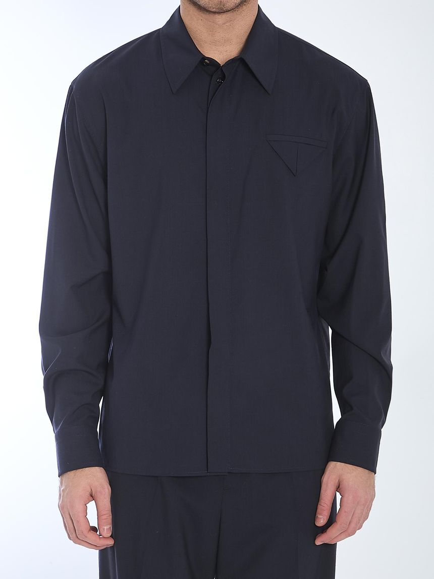 BOTTEGA VENETA 파인울 셔츠 7035784246
