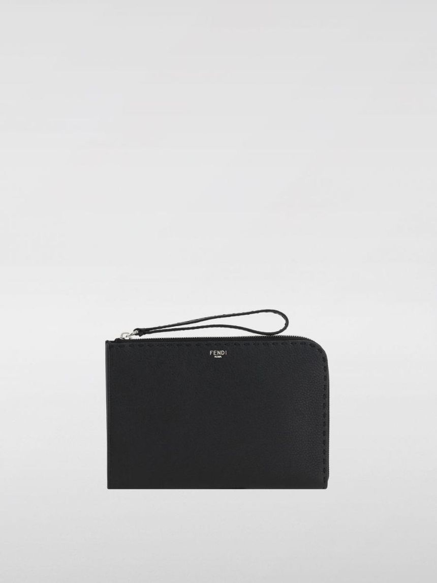 펜디 Mens Briefcase Fendi 7N0153AP3B Black F0GXN []