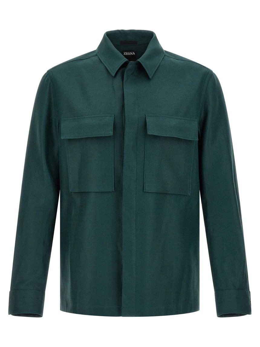 ZEGNA &#39;오아시&#39; 오버셔츠 UFV60A9SOT10BT09G