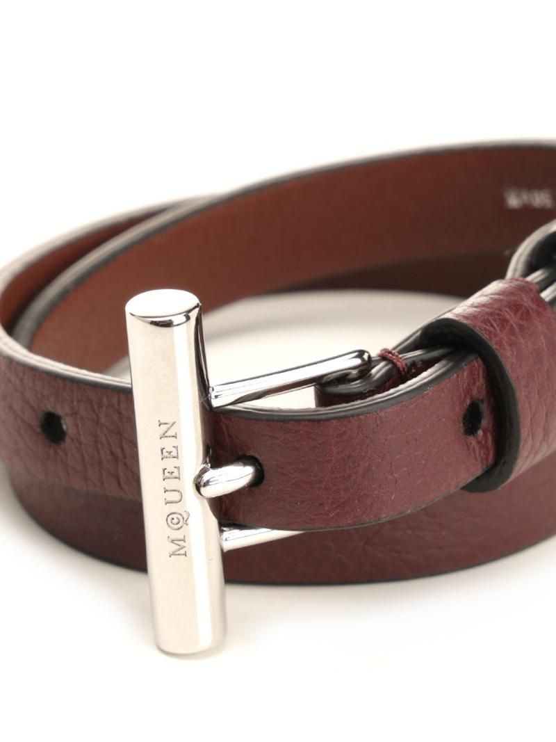 [A94]Mcqueen 8133631AAUG6408 여성 벨트 클래식 캐주얼벨트 가죽벨트 허리띠 Mcqueen Low waist belt