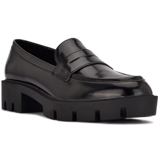 5950443 Nine West Maibel 3 Womens Faux Leather Patent Loafers