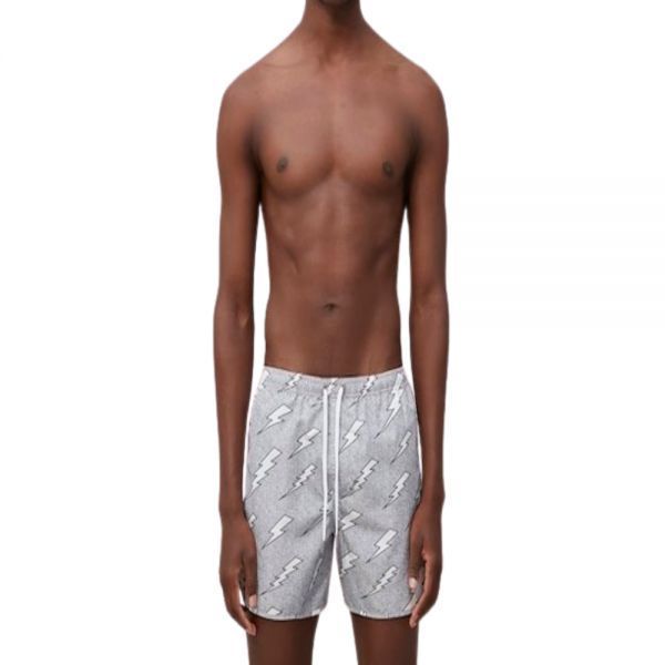 NEIL BARRETT 닐바렛 24 Rain Bolts Swim Shorts (MY58005A Y069 768) (레인 볼트 스윔 쇼츠)