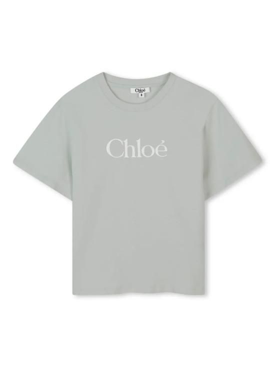 25SS 주니어 끌로에 티셔츠 C20485 73H LATTE GREEN SUNSET OVER THE PALM