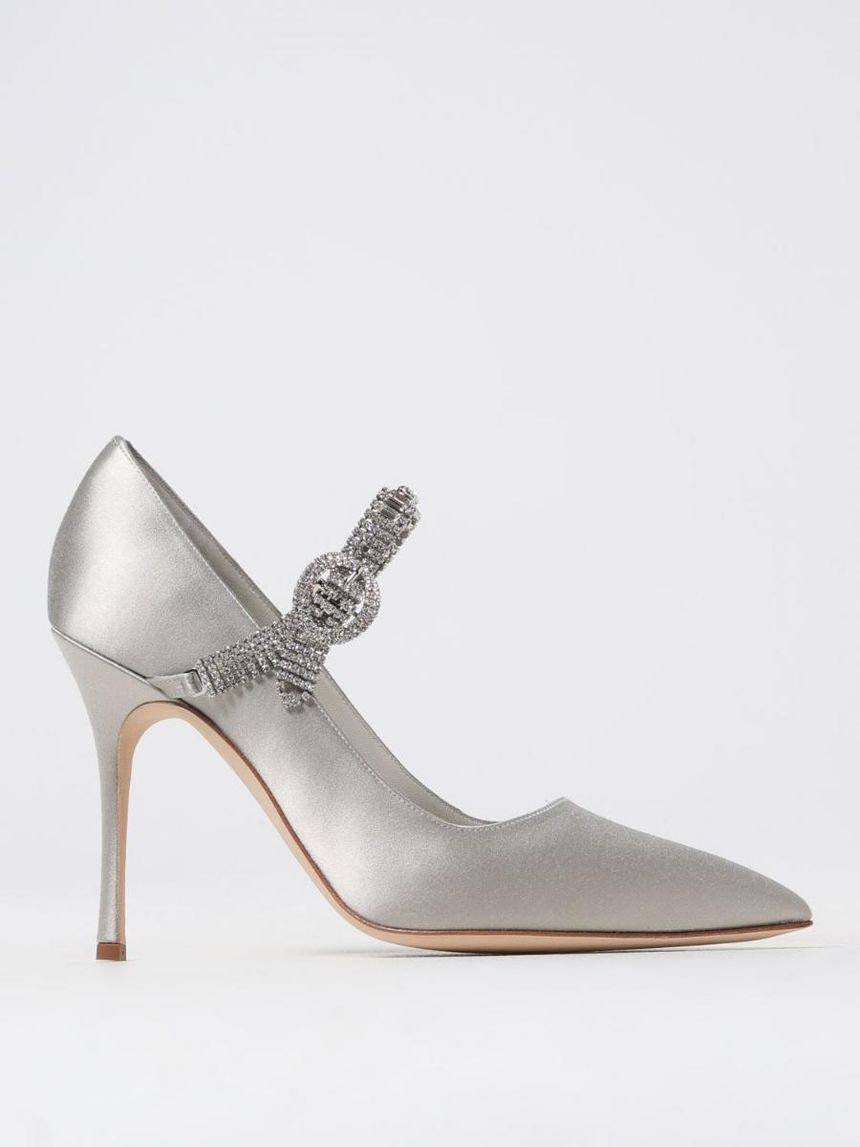 마놀로 블라닉 Womans Pumps Manolo Blahnik 424-1926-0001 Pearl MGRY(0334) []