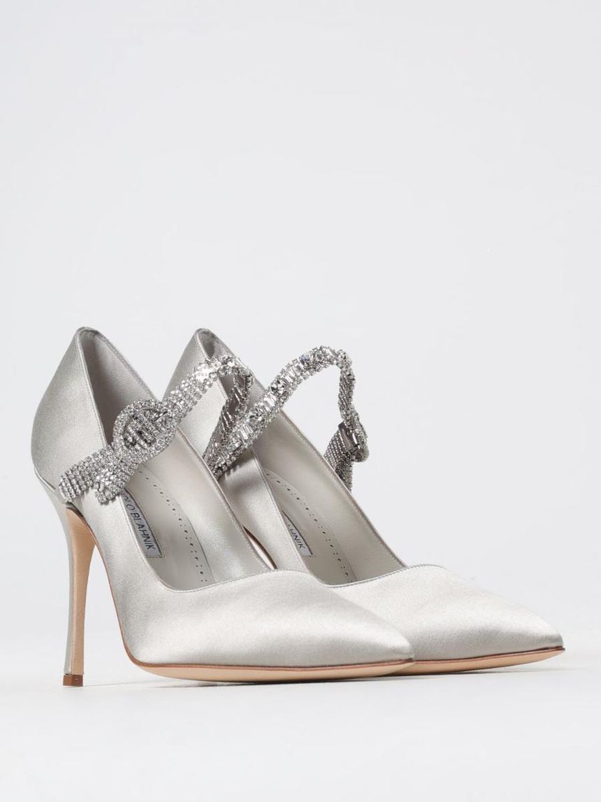 마놀로 블라닉 Womans Pumps Manolo Blahnik 424-1926-0001 Pearl MGRY(0334) []