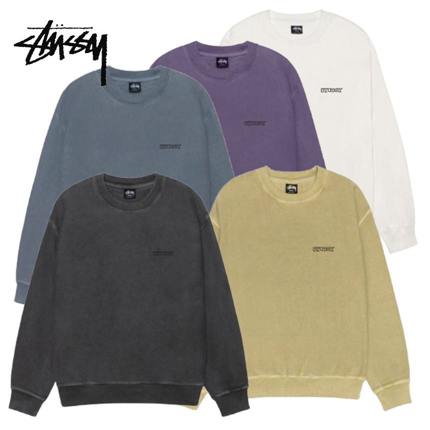 스투시 점보 크루 티셔츠 JUMBO CREW PIGMENT DYED