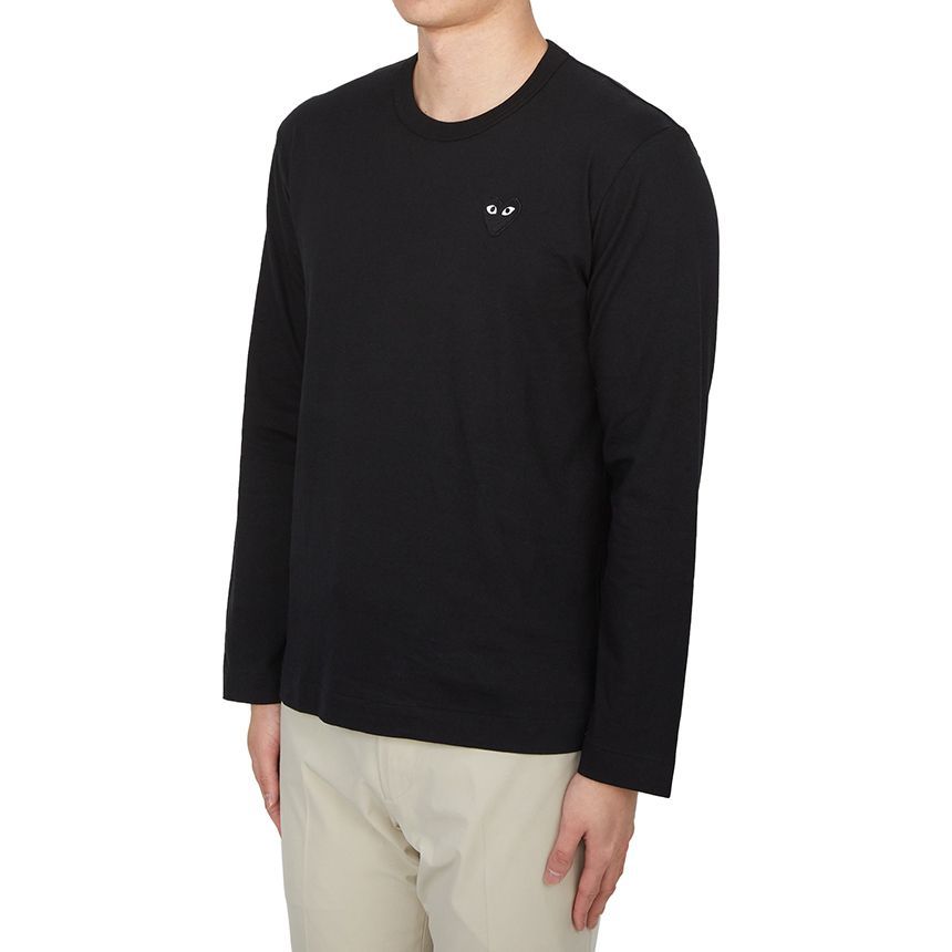 Comme Des Garcons Black Wappen Long Sleeve T-Shirt AX T120