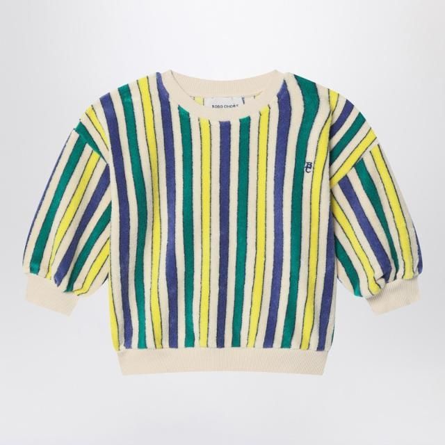 BOBO CHOSES Multicolored striped sponge sweatshirt B125AC038CO/Q_BOBO-MU