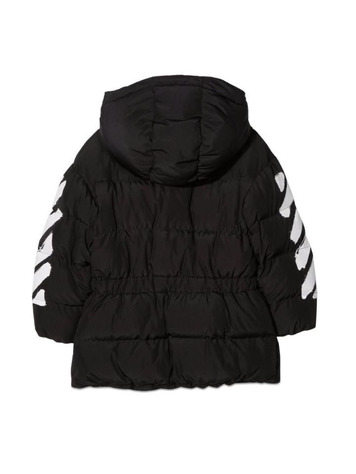 키즈 오프화이트 트렌치 코트 OGEA001K F21FAB0021001 BLACK