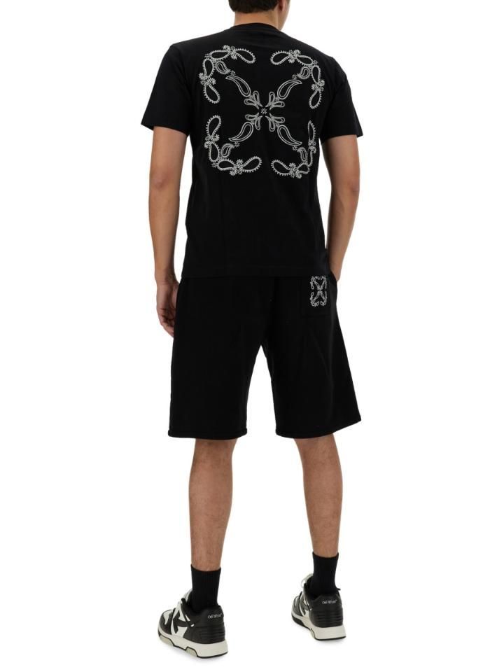 오프화이트 숏팬츠 OMCI013S24FLE0011001 Black
