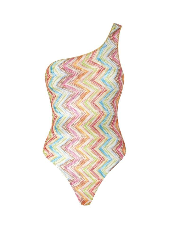 MISSONI ONE-SHOULDER PRINTED TULLE ONE-PIECE SWIMSUIT MC22SP04_BR010XSM9N5