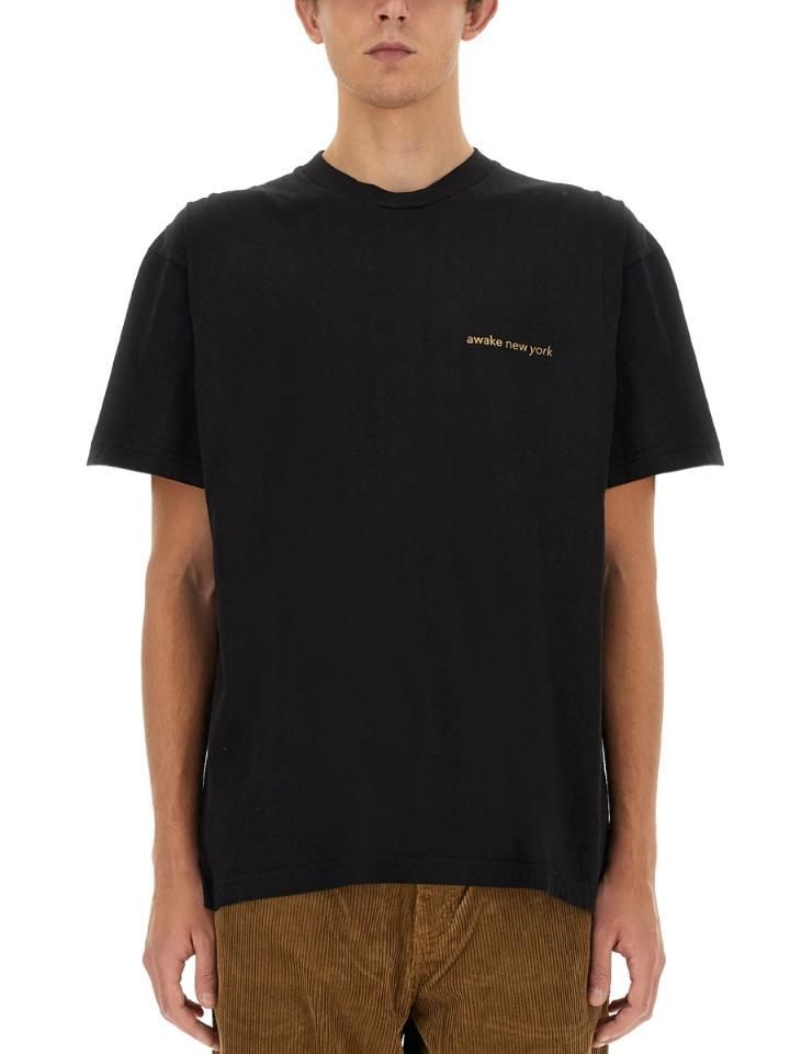 AWAKE NY 로고가 있는 티셔츠 TS002_BLACK