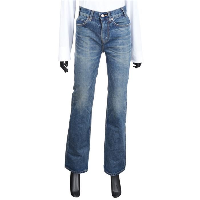 【CELINE】FRANCOISE JEANS●2N48A930F07DU FRANÇOISE JEANS IN DARK UNION WASH DENIM - DARK UNION WASH