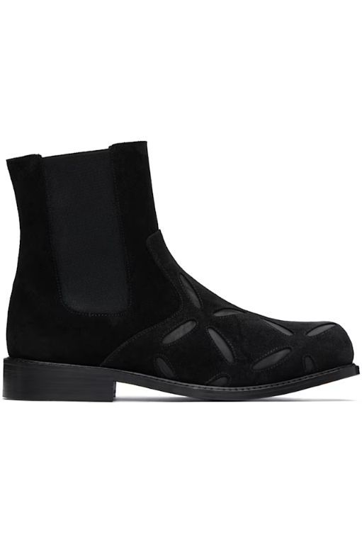 [STEFAN COOKE]Black Slashed Chelsea Boots 251300M223001