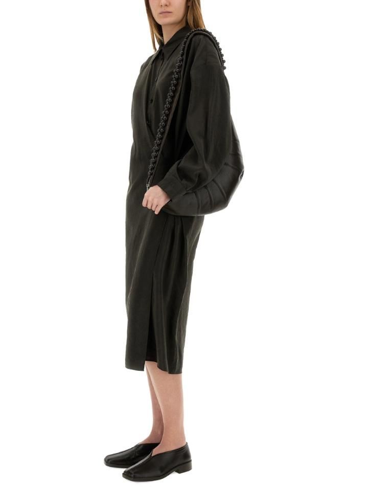 LEMAIRE "STRAIGHT COLLAR TWISTED" DRESS DR1092_LF1308BR507