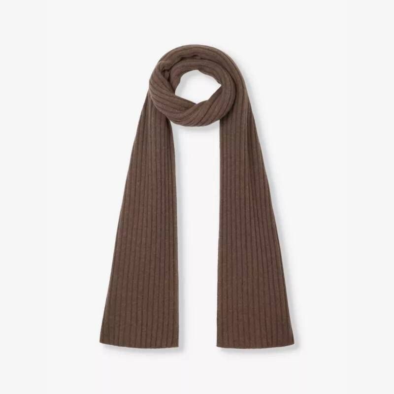 5710717 THE WHITE COMPANY Ribbed knitted cashmere scarf
