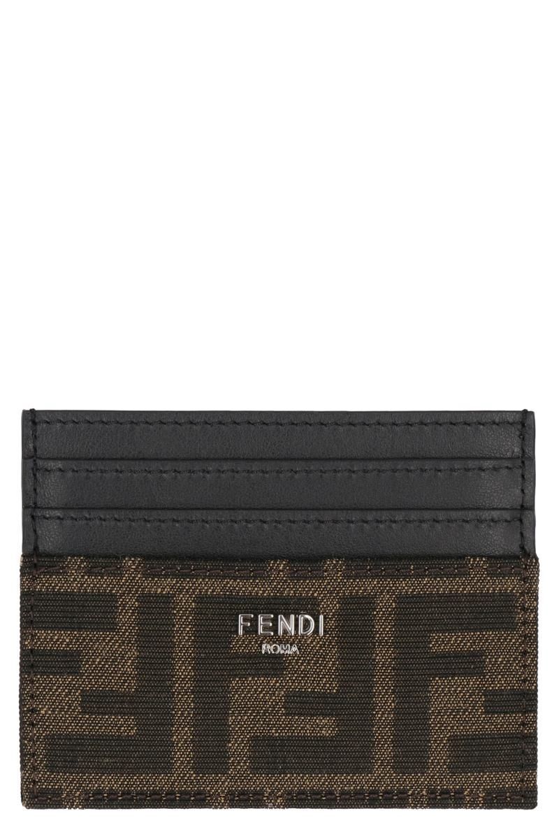25SS Fendi FF JACQUARD FABRIC 카드 홀더 7M0164ALWKF0L3T-0