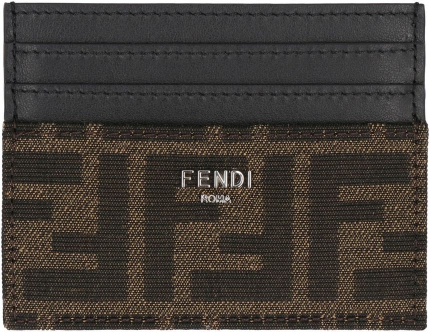 25SS Fendi FF JACQUARD FABRIC 카드 홀더 7M0164ALWKF0L3T-0