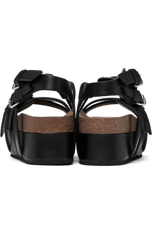 [R13]Black Platform Sandals 251021F124002