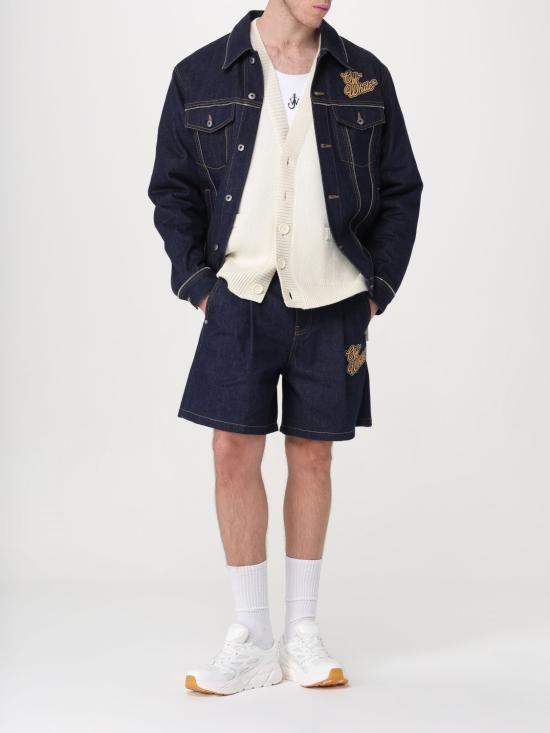 24SS 오프화이트 데님 자켓 OMYE092S24DEN001 4522 Blue