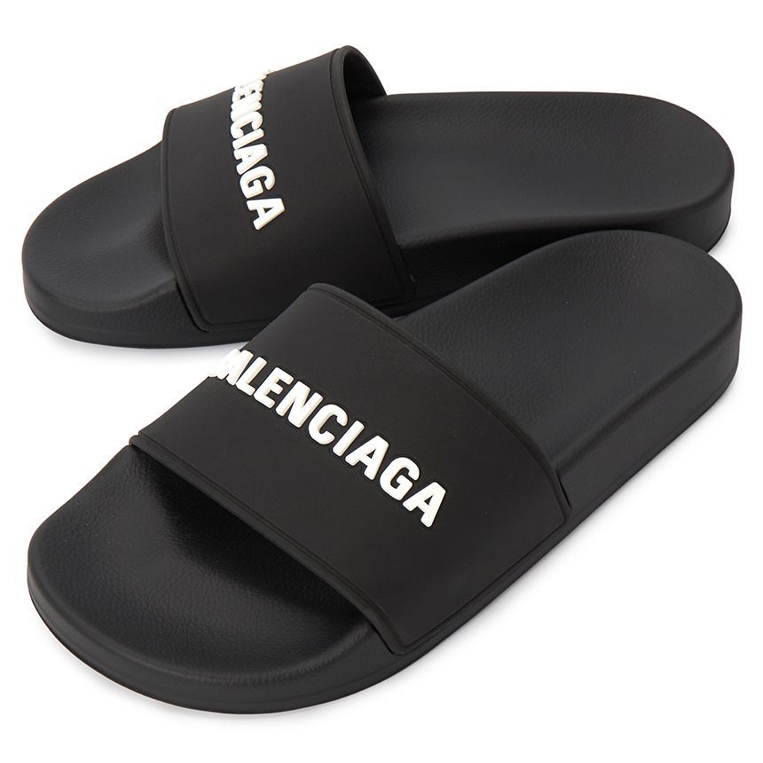 BALENCIAGA｜SLIPPERS (565547 W1S80 1006) Buy Balenciaga Wmns Pool Slides 'Black' - 565547 W1S80 1006