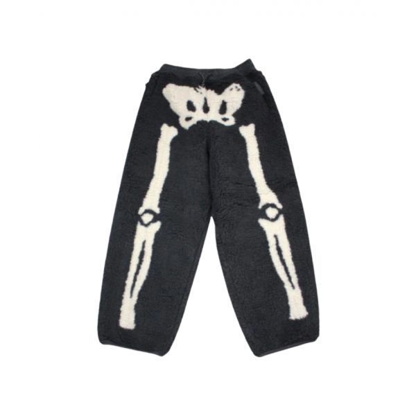 캐피탈 본 보아 플리스 이지 팬츠 블랙 Kapital Bone Boa Fleece Easy Pants Black