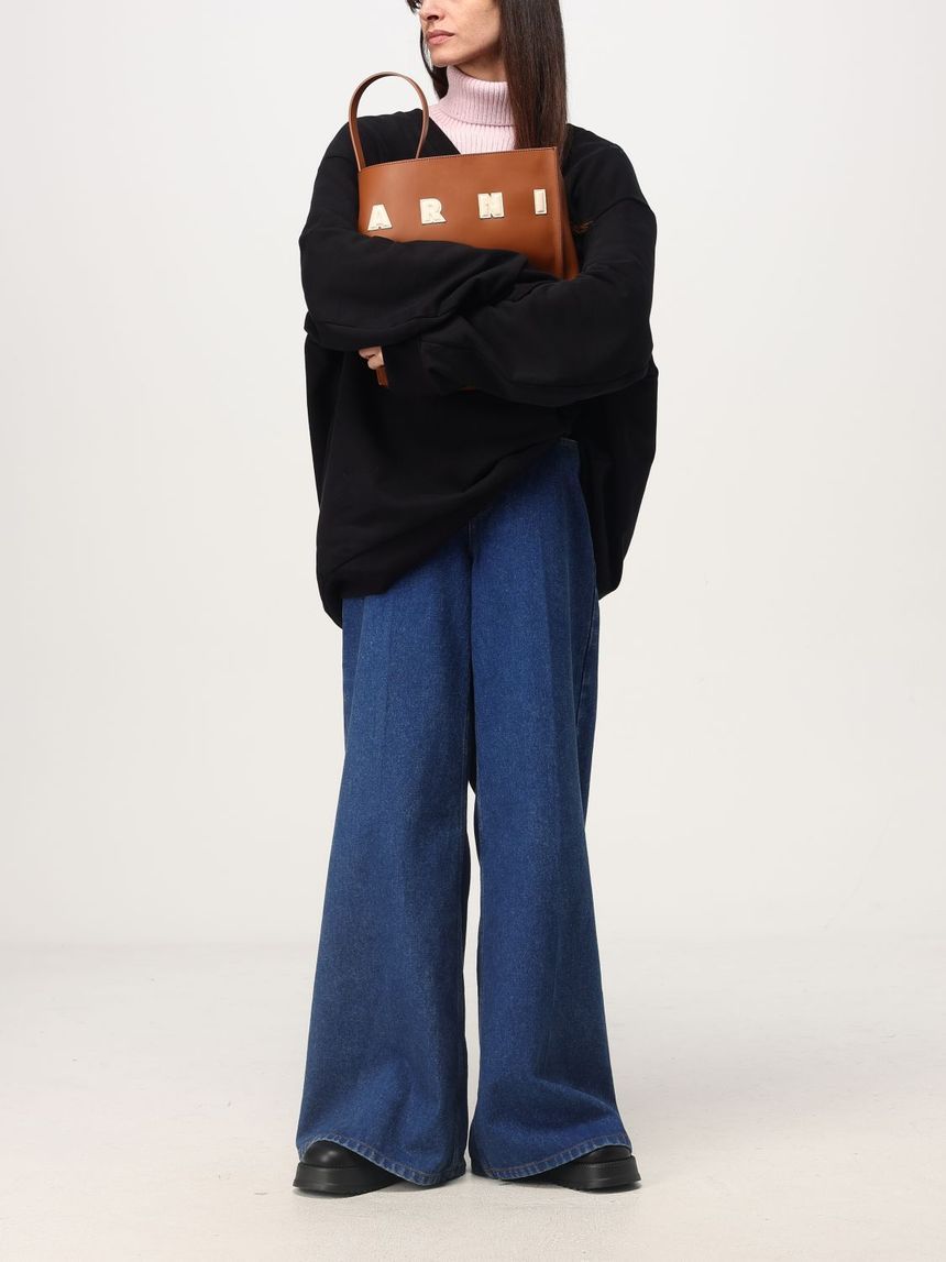 25SS Marni 스몰 Museum 토트 백 SHMP0111U0P6483ZO722-0