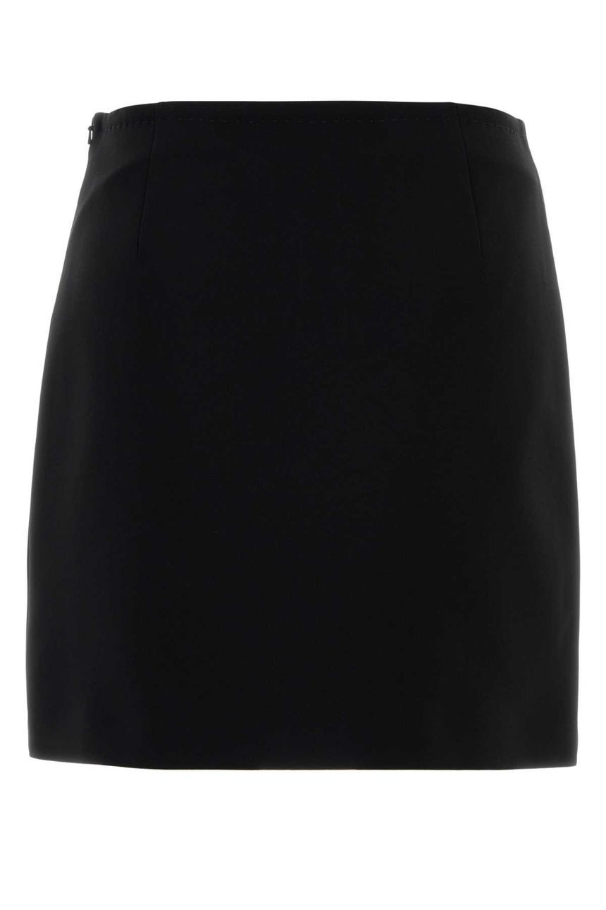 25SS MM STUDIO 블랙 triacetate blend Pagine 미니 스커트 2516101011600001