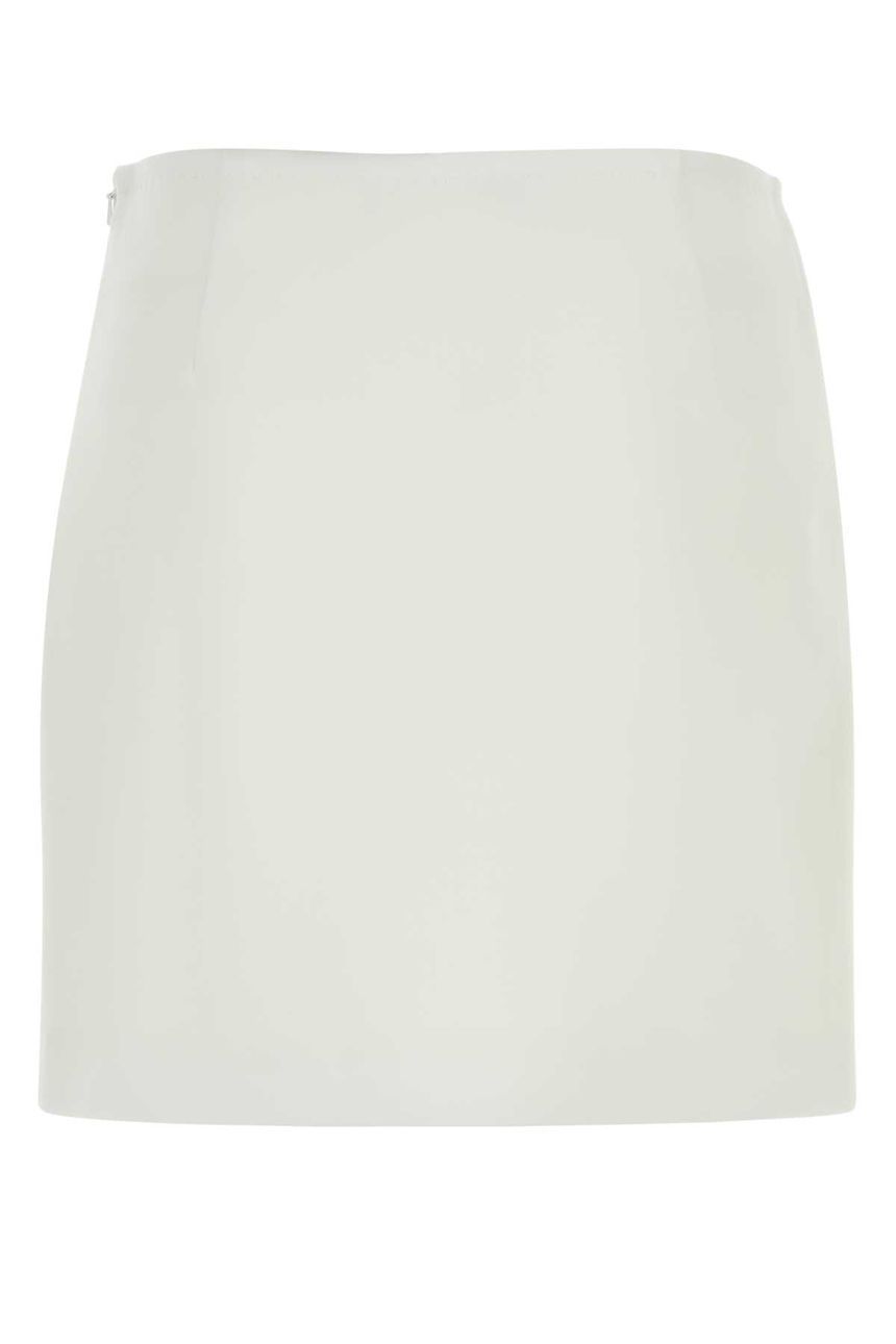 25SS MM STUDIO 화이트 triacetate blend Pagine 미니 스커트 2516101011600009