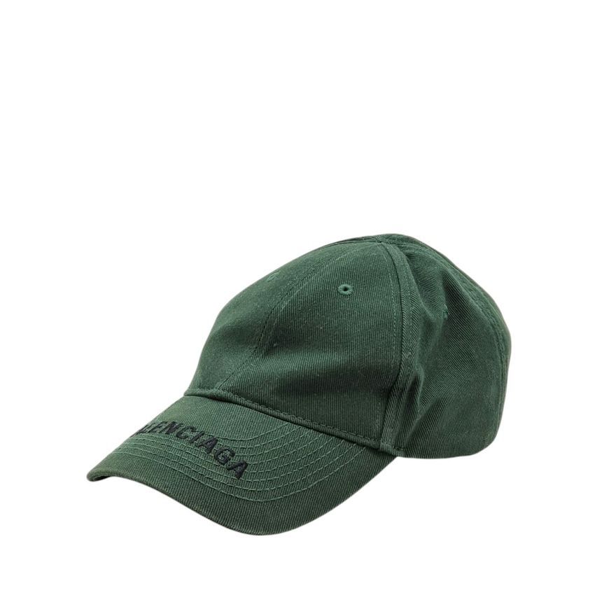Balenciaga Logo Visor Baseball Cap Green BAB022122 129298160