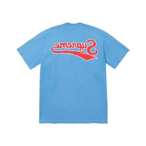 슈프림 백워즈 티셔츠 브라이트 블루 - 24SS Supreme Backwards T-Shirt Bright Blue - 24SS