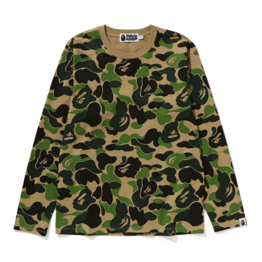 베이프 우먼즈 긴팔티 ABC CAMO LS TEE 1K80-211-005
