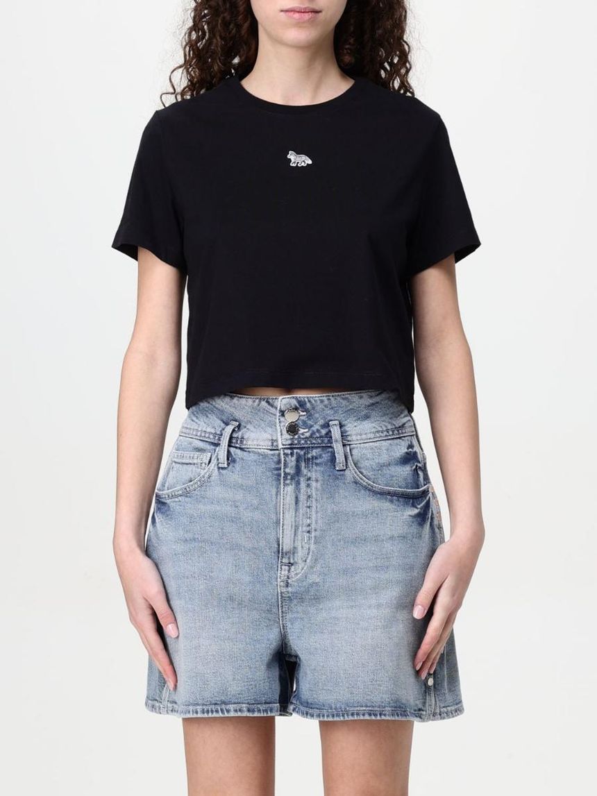 메종 키츠네 Womans T shirt Maison Kitsune MW00105KJ0008 Ivory 0134 []