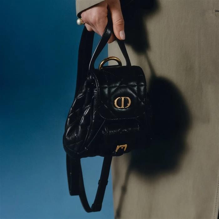 Dior Caro Nano Backpack Black M900 / Women display picture 3