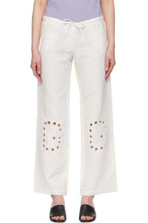 [GIMAGUAS]White Gima Lounge Pants 251776F086000