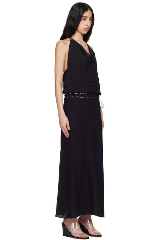 [GIMAGUAS]Black Costa Maxi Dress 251776F055000