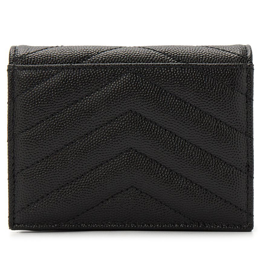 送料無料 いつまで Saint 668290 Holder Card Women's Matelassé Monogram Laurent 小物