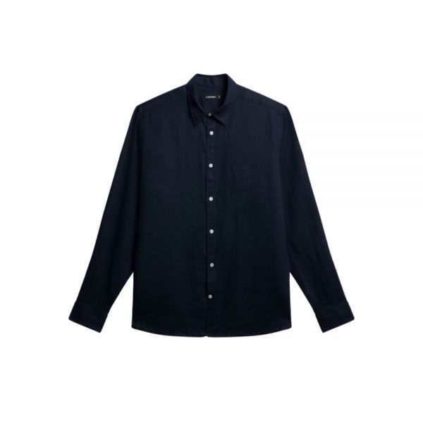 J.LINDEBERG 제이린드버그 24 REG LS CLEAN LINEN SHIRT (FMST102396855) (남성 레귤러 롱슬리브 클린 리넨 셔츠)