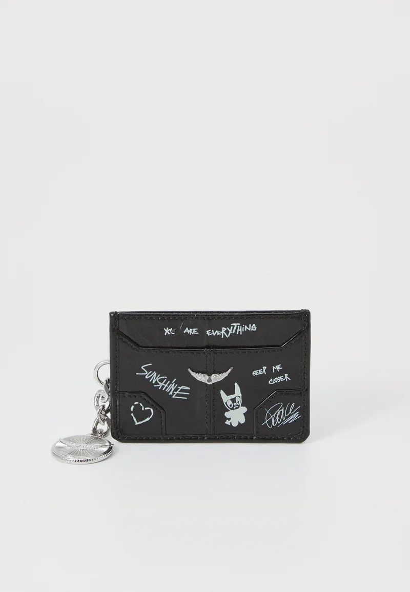 ZADIG &amp; VOLTAIRE SUNNY PASS TAG - 비즈니스 카드 홀더 - 블랙 ZADIG & VOLTAIRE
SUNNY PASS TAG - BUSINESS CARD HOLDER - NOIR