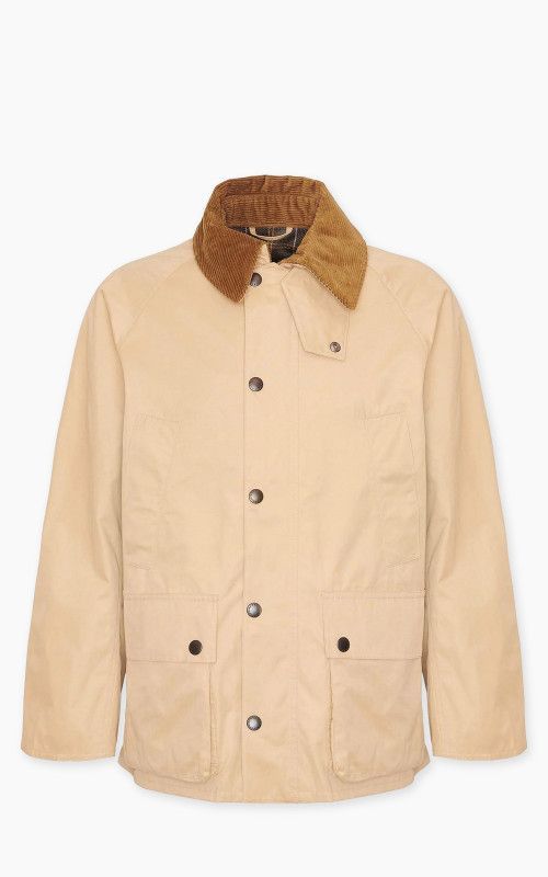 피치드 오버사이즈 베데일 캐주얼 재킷 스톤 PEACHED OVERSIZED BEDALE CASUAL JACKET STONE