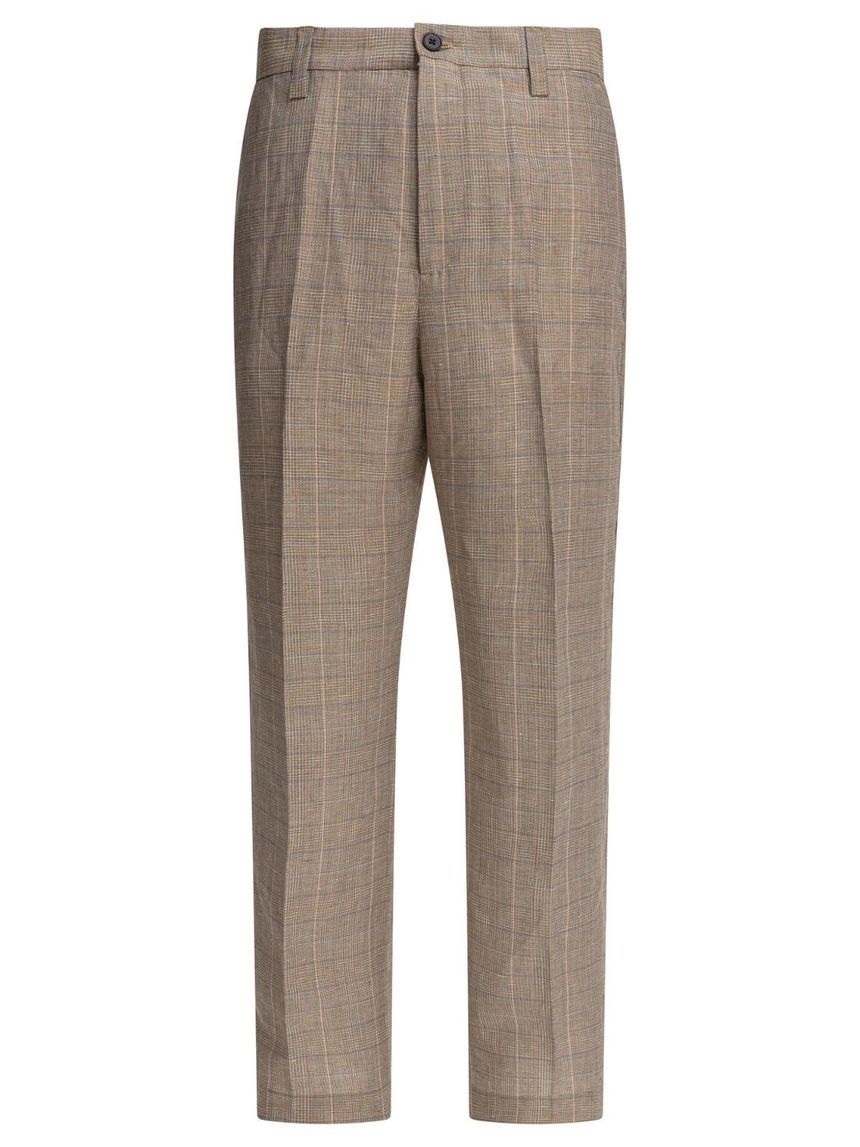 NN.07 2521918160PAW 1918BROWN CHECK Paw  trousers
