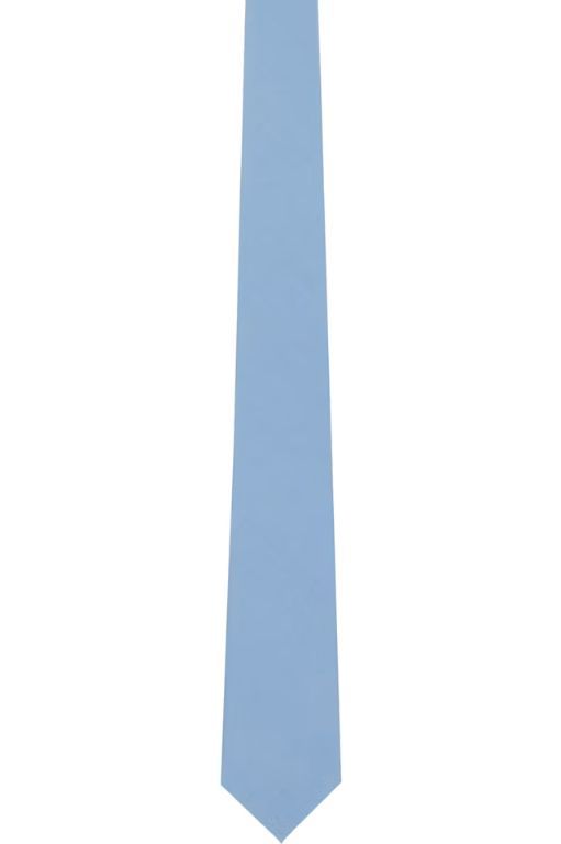오라리 넥타이 블루 워싱 핀스 넥타이 252484M158000