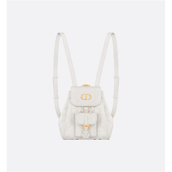 Dior Caro Nano Backpack Latte Macro Cannage S5237UNOZ_M030
