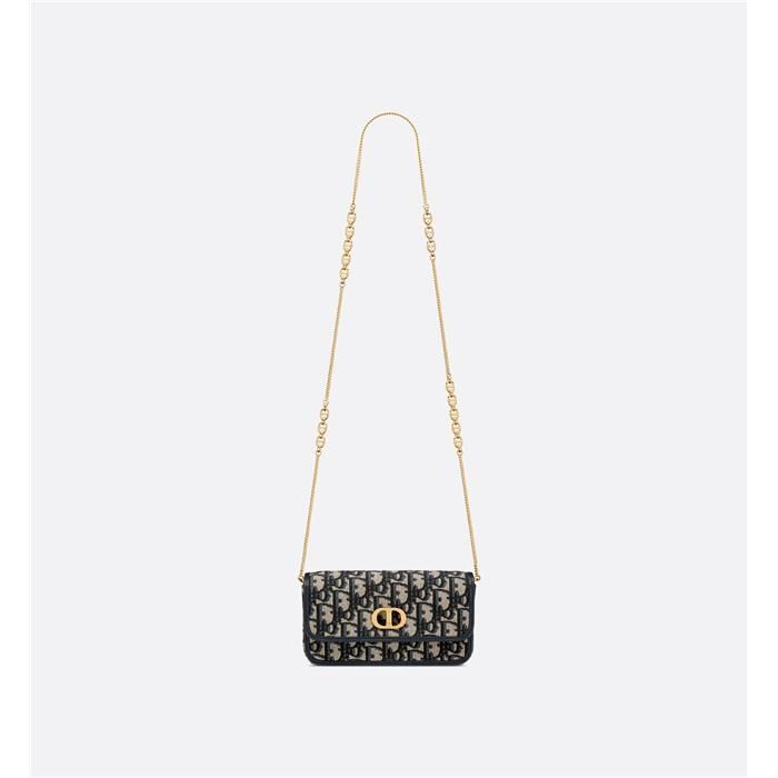 Miss Caro 스몰체인 파우치 블루 Dior Oblique S2389UTZQ_M928