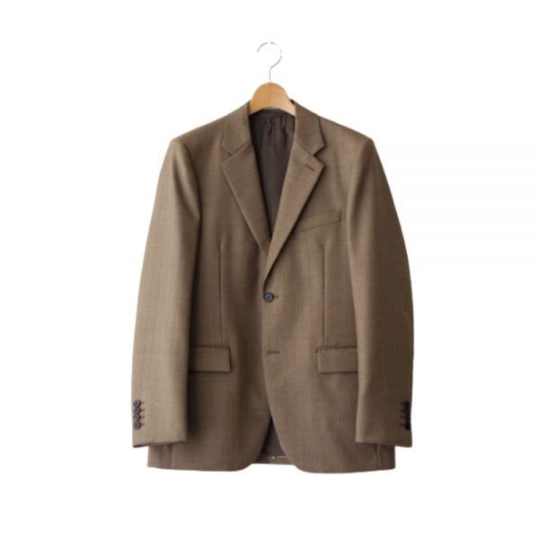 AURALEE 오라리 Bluefaced Wool Dobby Stripe Jacket (A22AJ01BS BEIGE) (스트라이프 울 자켓)