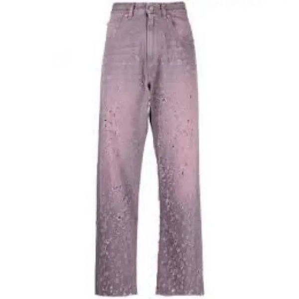 MM6 마르지엘라 MAISON MARGIELA 메종마르지엘라 하이 웨이스트 진 핑크 S62LB0113S30863252