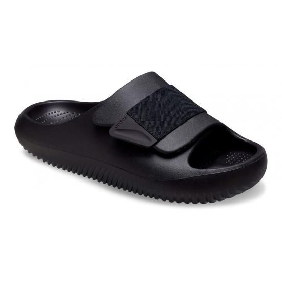 크록스 뮬 슬리퍼 209413 MELLOW LUXE REC SLIDE BLACK