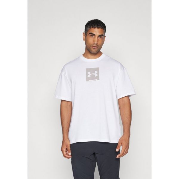 4800464 Under Armour 언더 아머 박스 - 스포츠 티셔츠 화이트/테트라 그레이