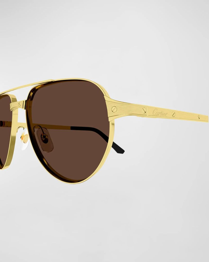 남자 CT0425SM 메탈 에비에이터 선글라스 Mens CT0425SM Metal Aviator Sunglasses