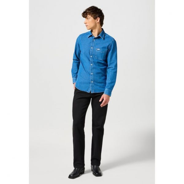 Wrangler 랭글러 13MWZ - 스트레이트 레그 청바지 섀도우 블랙